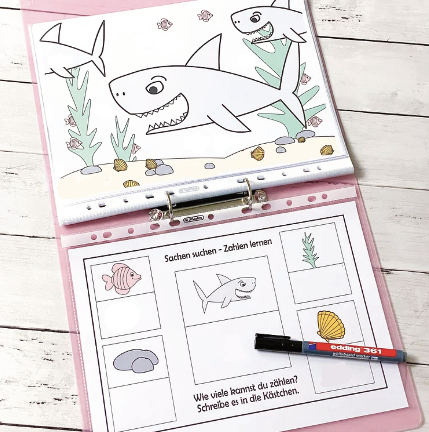 Read more about the article 4 Zahlenspiele im Meer (1-10) – KreativBuch