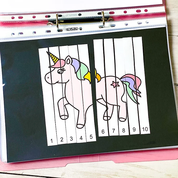 Read more about the article Einhorn-Streifenpuzzle – KreativBuch