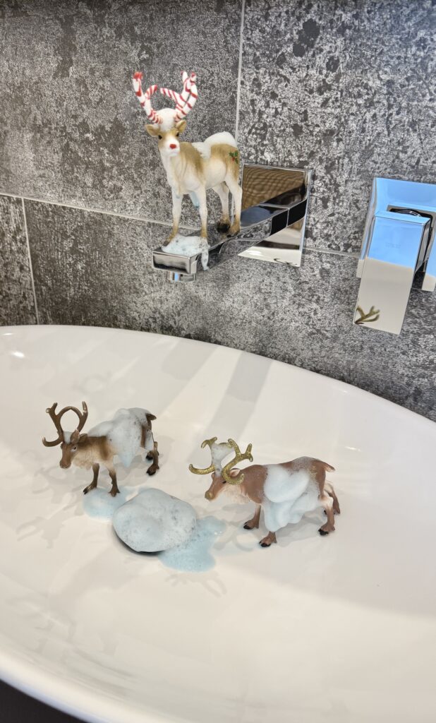 Wichteltür Streiche mit Rentiere Schleich1