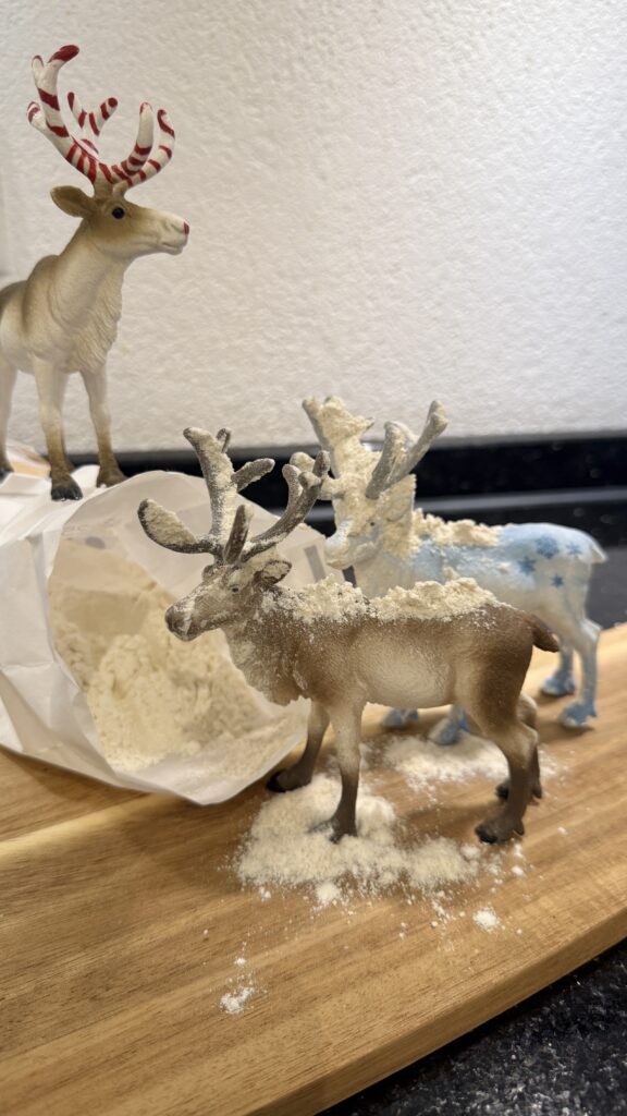 Wichteltür Streiche mit Rentiere Schleich1