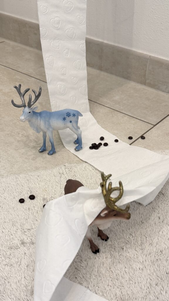 Wichteltür Streiche mit Rentiere Schleich1