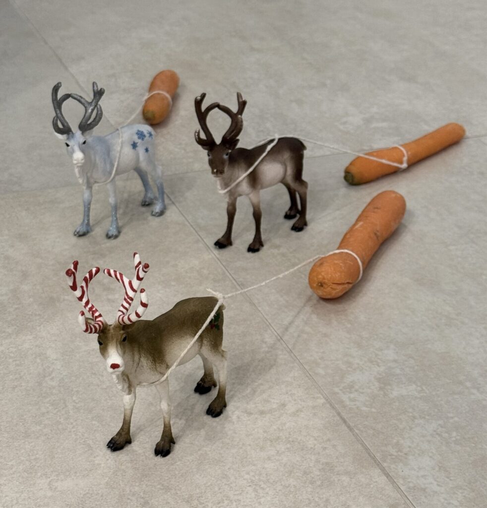 Wichteltür Streiche mit Rentiere Schleich1