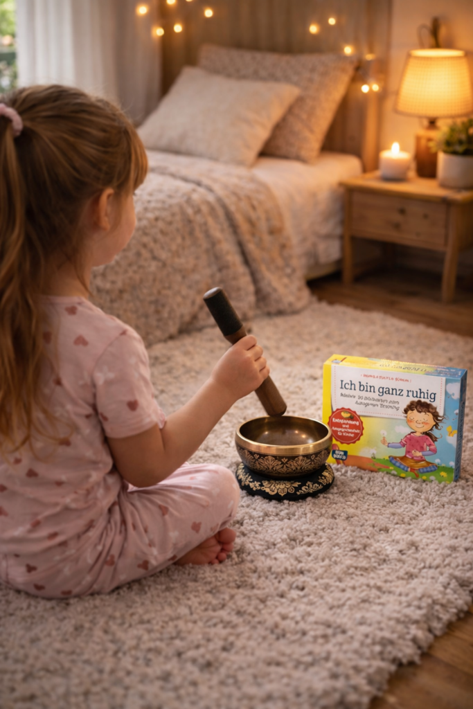 Abendroutine mit Kindern - Gute-Nacht-Kiste mit Klangschale