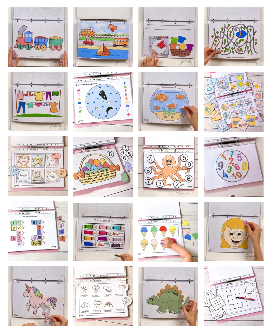 You are currently viewing Busybook für Kinder – mehr als 60 kostenlose Lernvorlagen mit dem KreativBuch