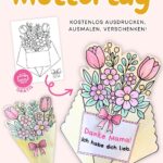 Muttertag Geschenk-Karte basteln Blumenstraus26