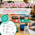 Einschulung Materialliste Checkliste